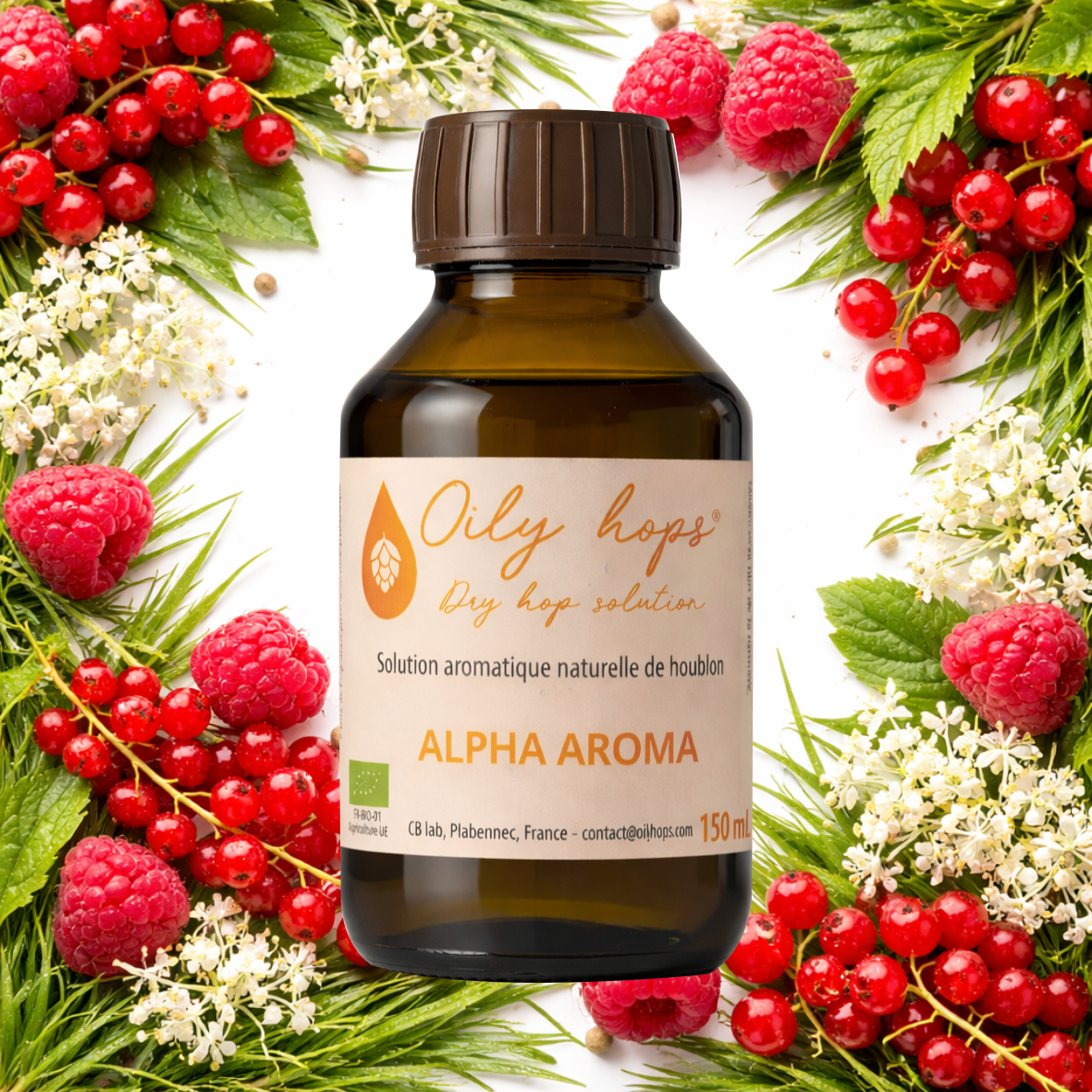 Extrait de houblon Oily hops® ALPHA AROMA Bio pour aromatiser la bière - Oily hops®
