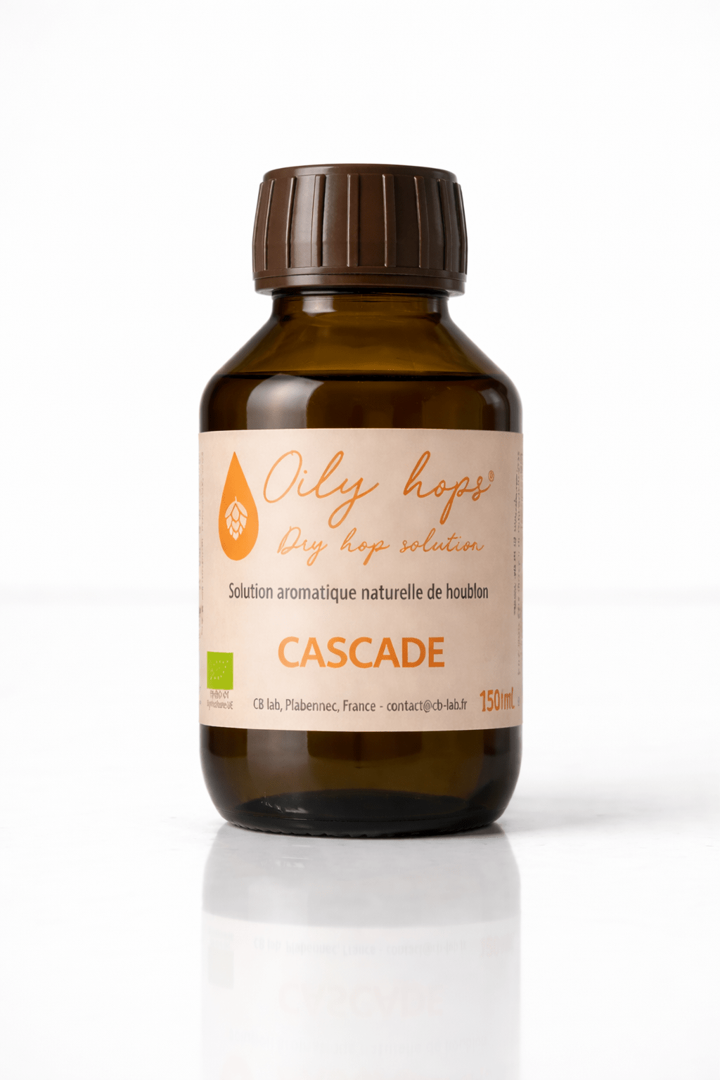 Extrait de houblon Oily hops® CASCADE Bio pour aromatiser la bière - Oily hops®