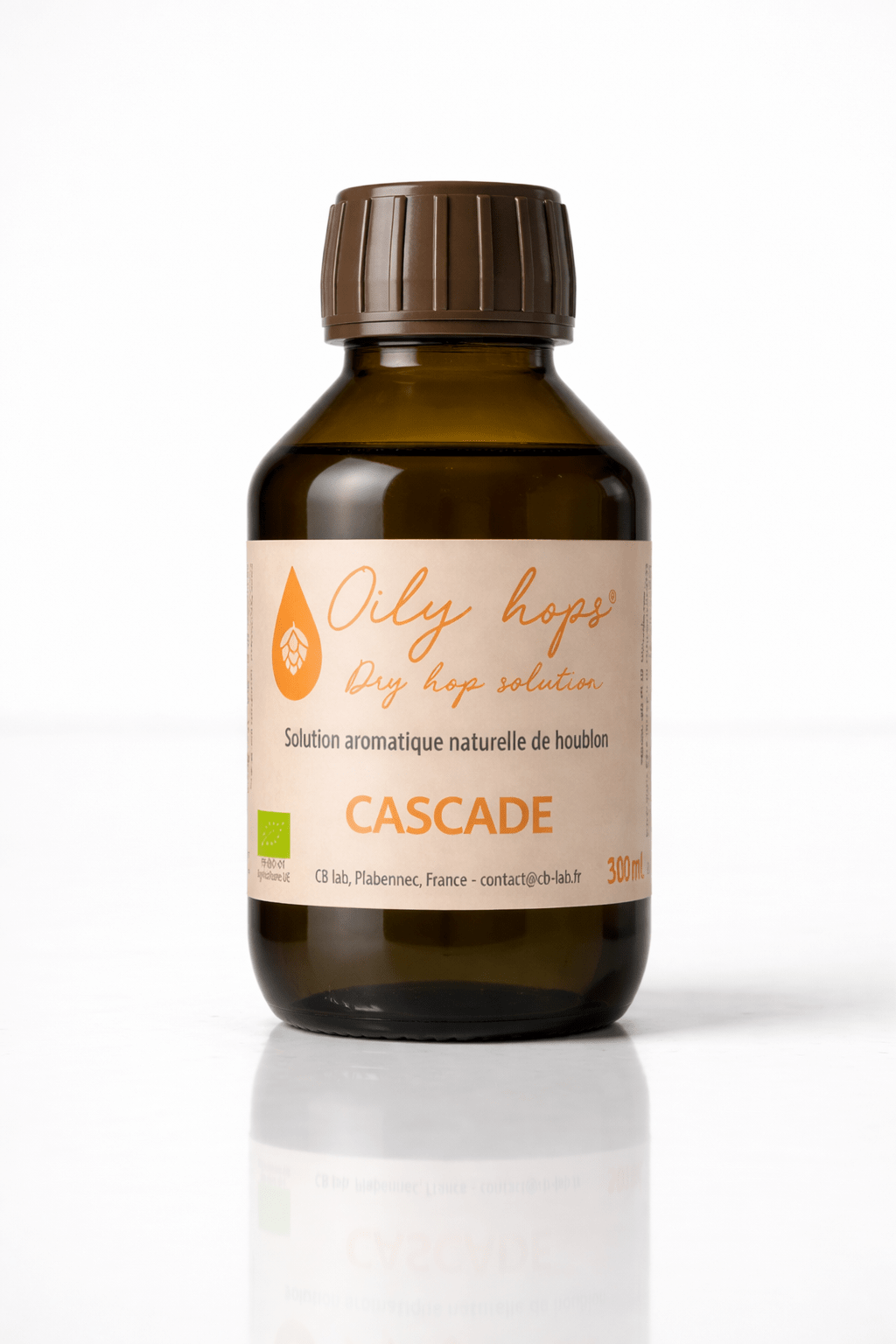 Extrait de houblon Oily hops® CASCADE Bio pour aromatiser la bière - Oily hops®