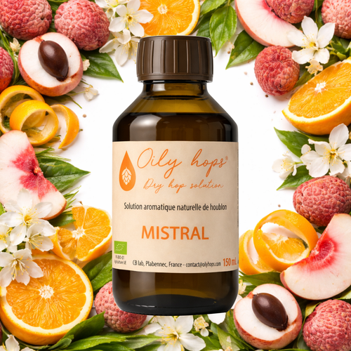 Extrait de houblon Oily hops® MISTRAL Bio pour aromatiser la bière - Oily hops®